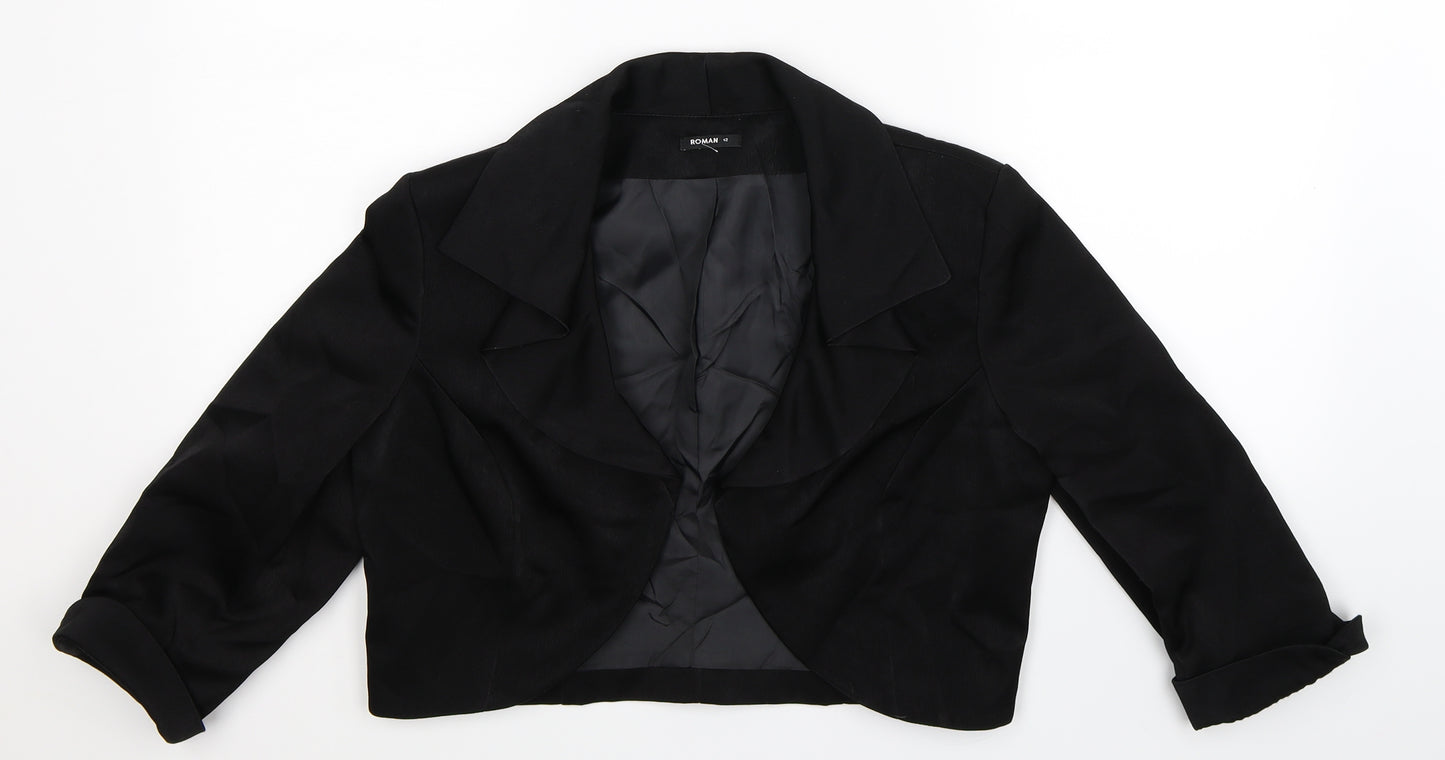 Preworn Womens Black   Jacket Blazer Size 12