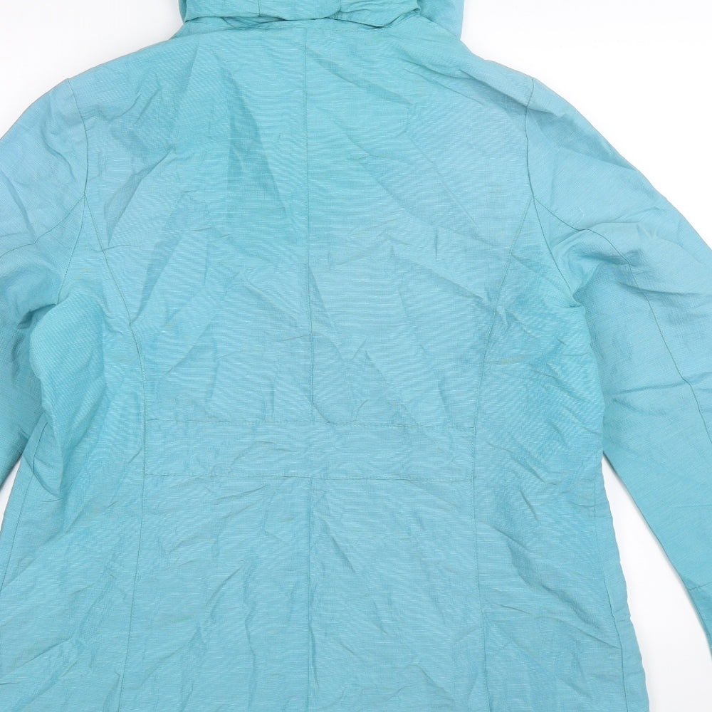 Per Una Womens Blue   Rain Coat Coat Size 12