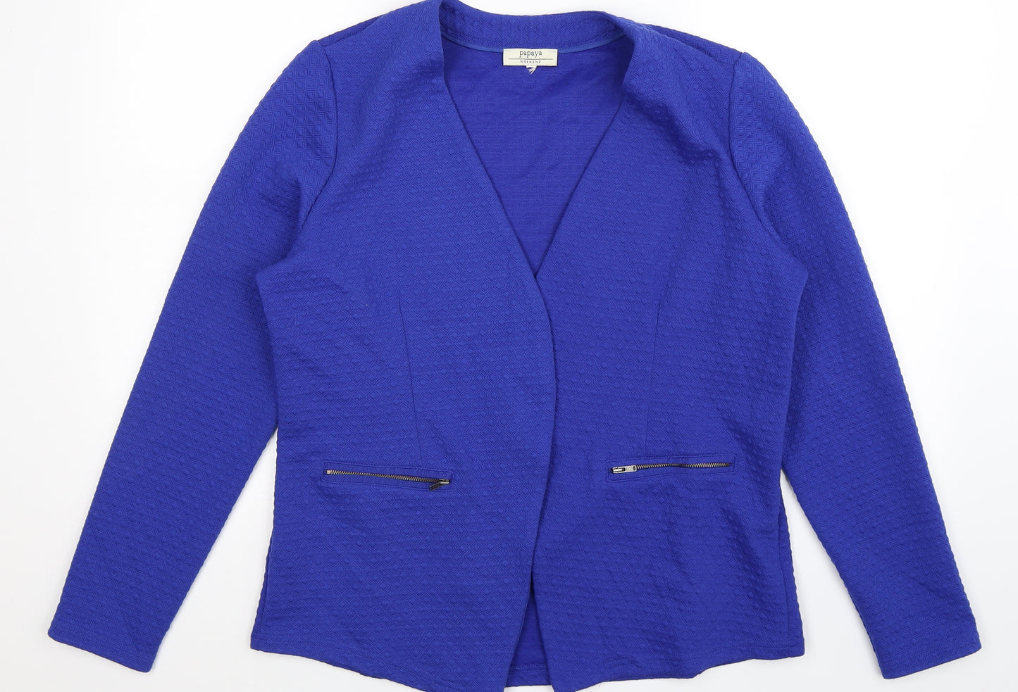 Papaya Womens Blue   Jacket Blazer Size 14