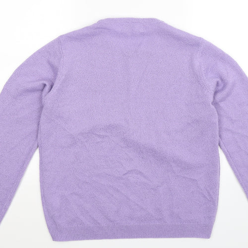 Honor Millburn Womens Purple  Knit Pullover Jumper Size 12
