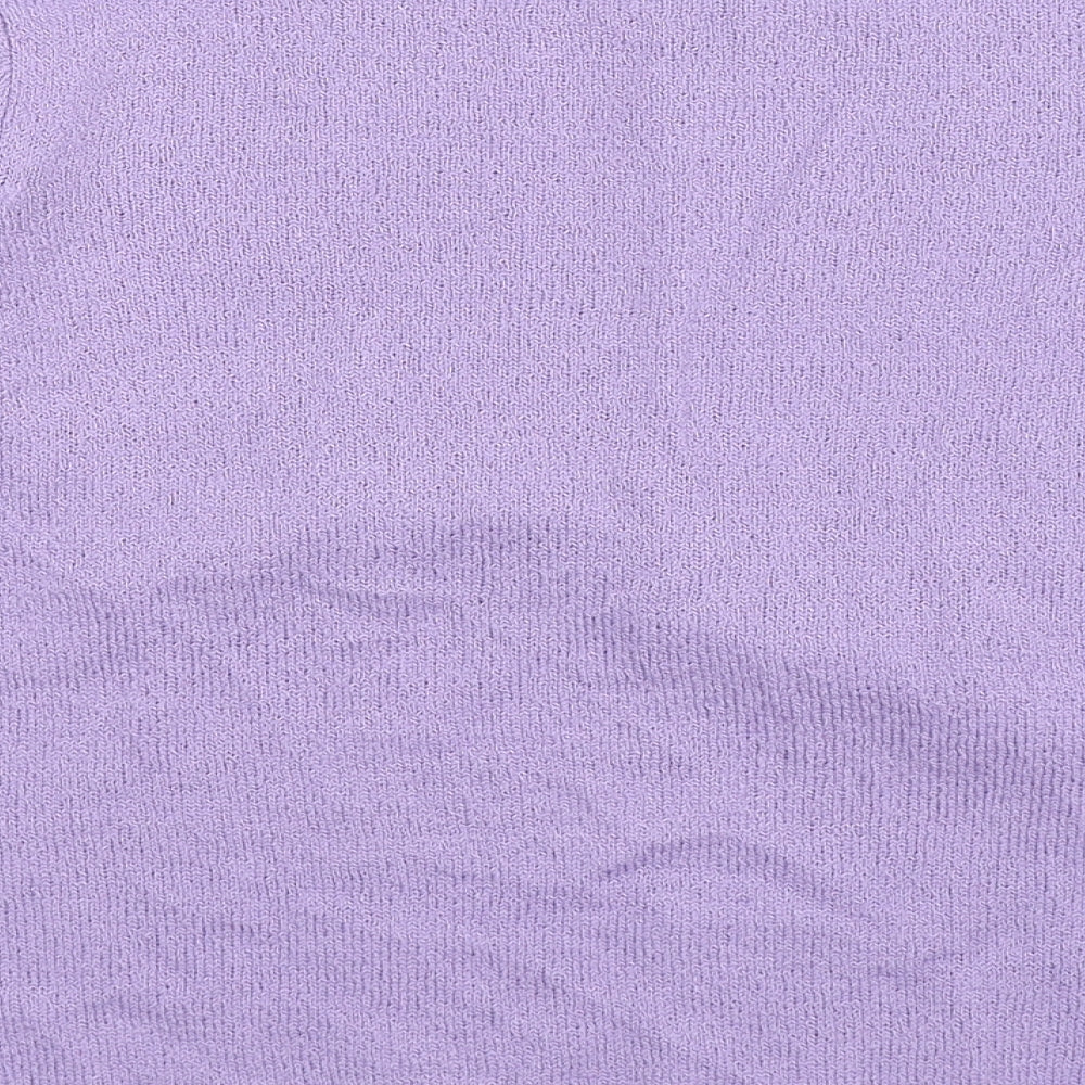 Honor Millburn Womens Purple  Knit Pullover Jumper Size 12