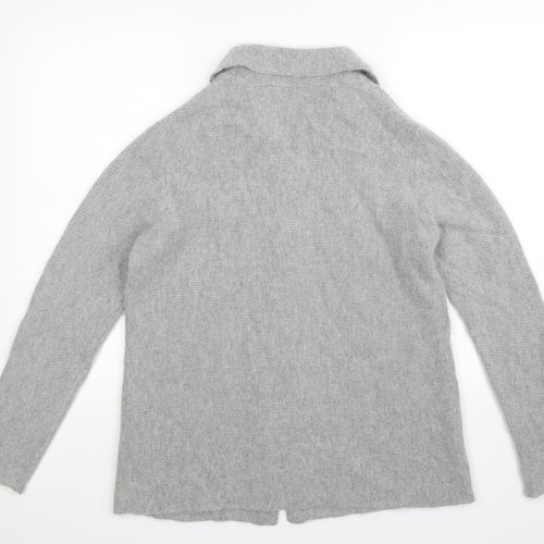 James Lakeland Womens Grey  Knit Cardigan Jumper Size 18