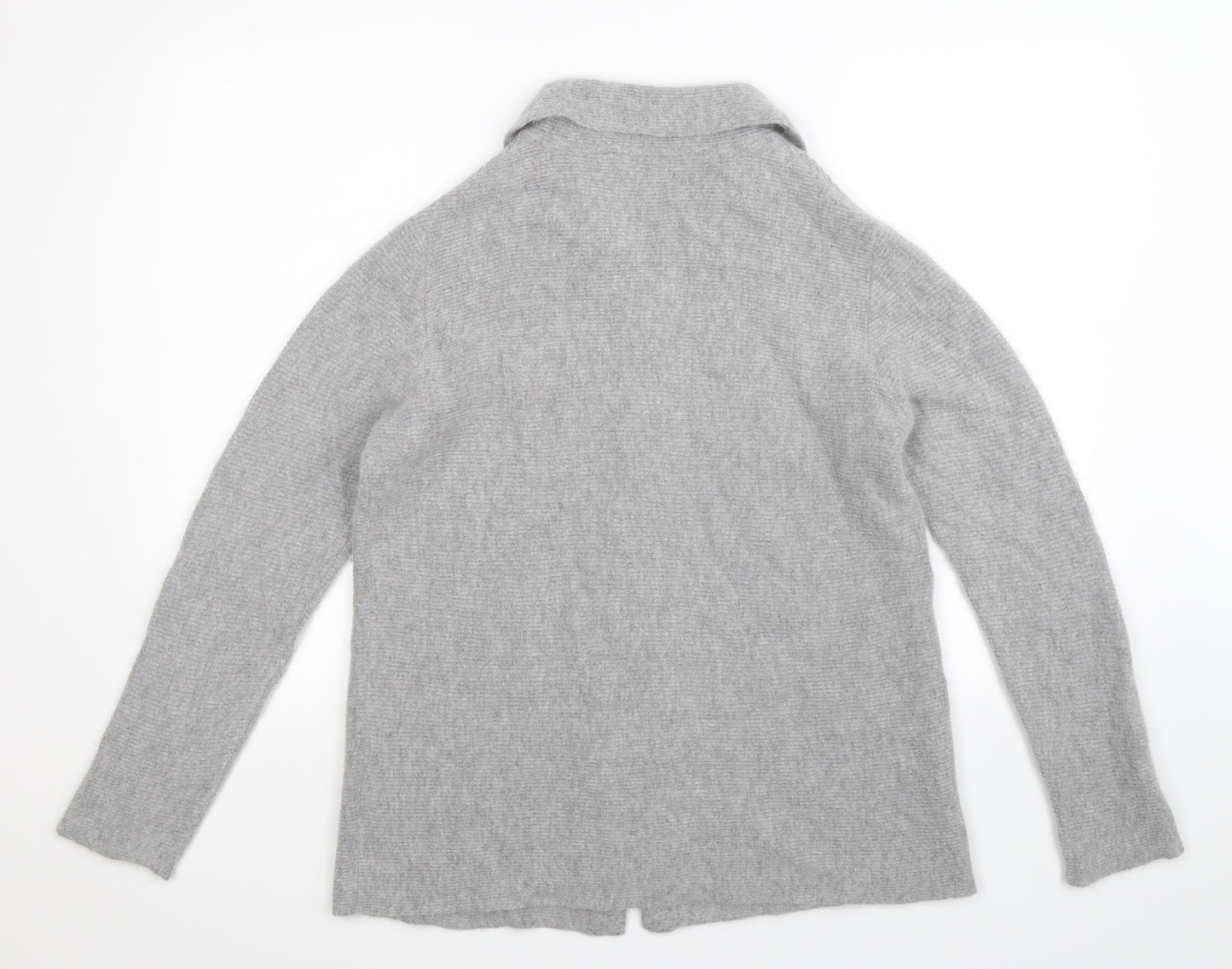 James Lakeland Womens Grey  Knit Cardigan Jumper Size 18