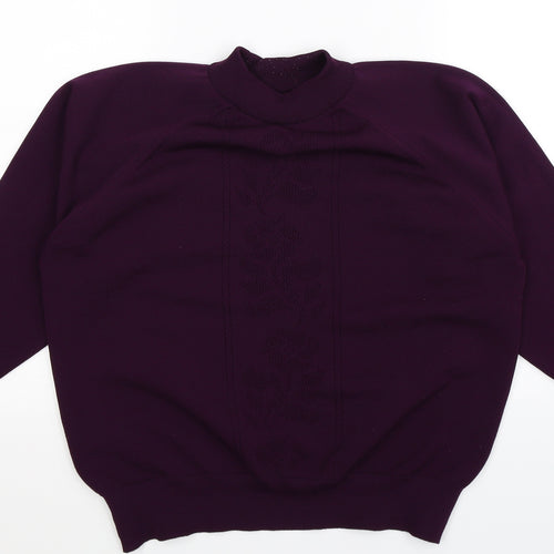 Berkertex Womens Purple  Knit Pullover Jumper Size 16