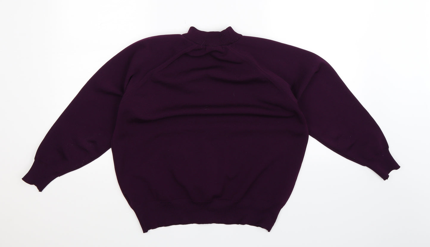 Berkertex Womens Purple  Knit Pullover Jumper Size 16