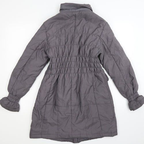 Roman Womens Grey   Overcoat Coat Size S