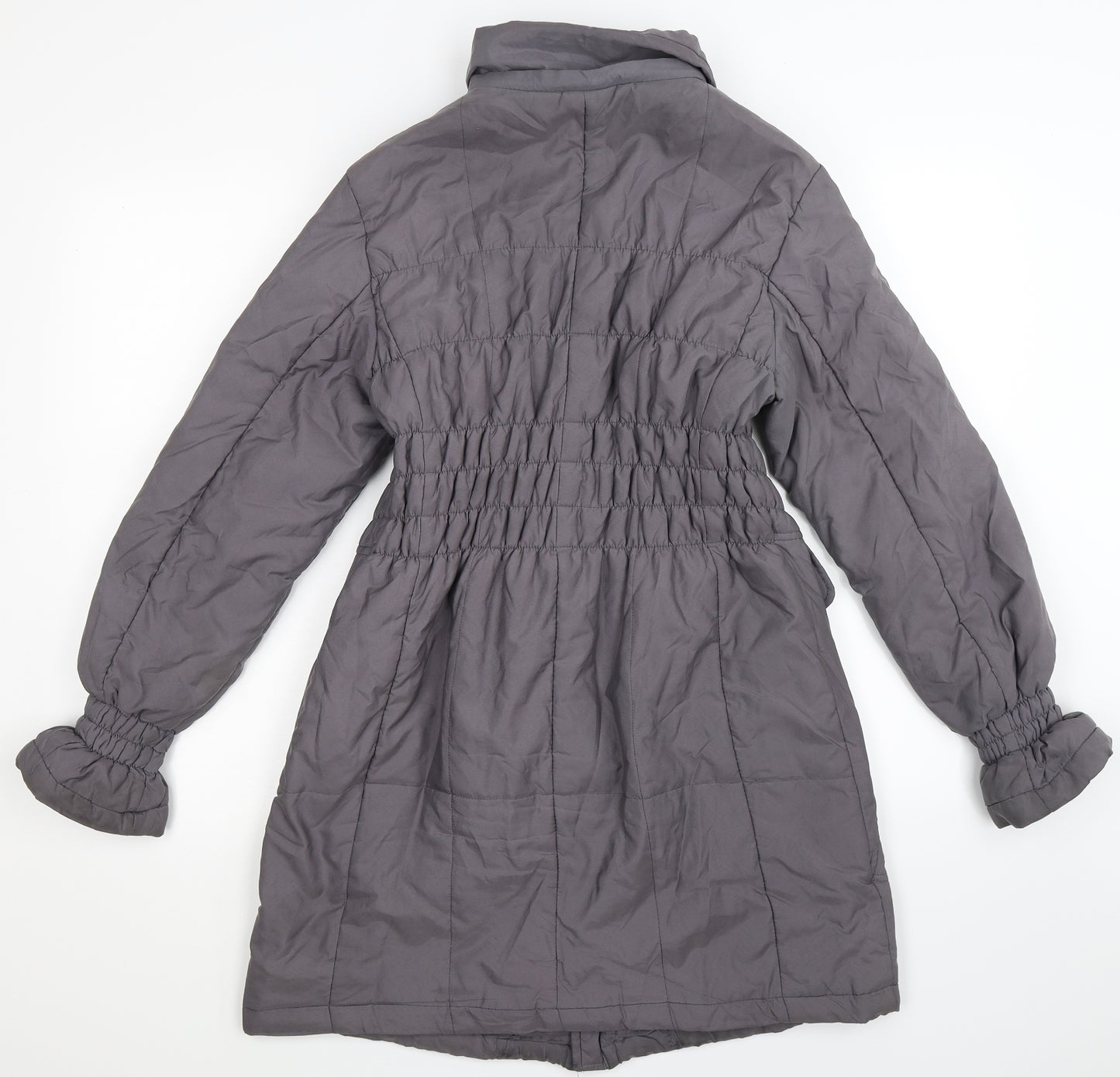 Roman Womens Grey   Overcoat Coat Size S