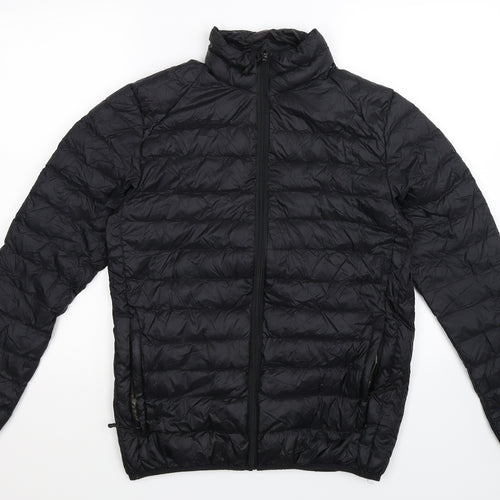 Harvey & Jones Mens Black   Puffer Jacket Jacket Size S