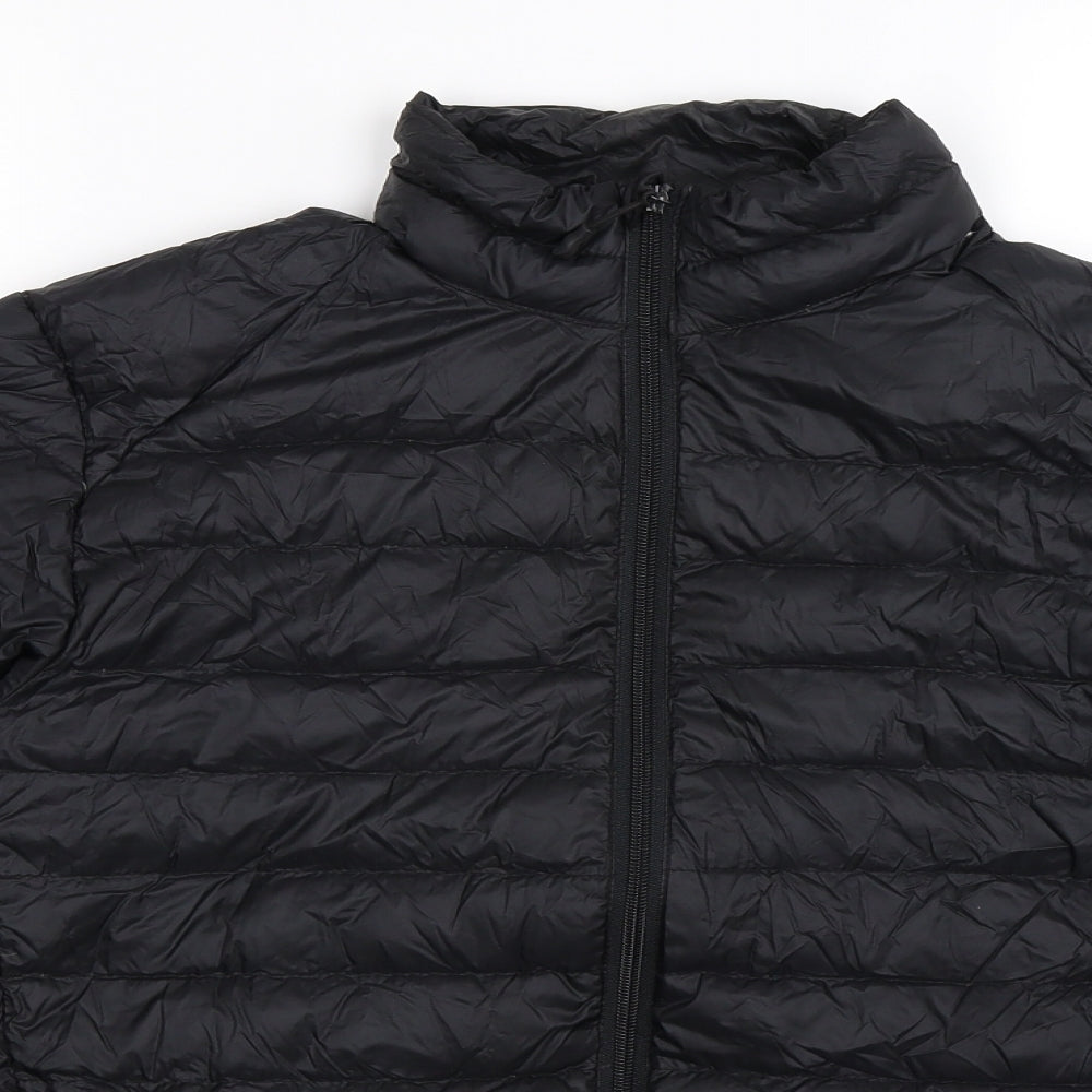 Harvey & Jones Mens Black   Puffer Jacket Jacket Size S
