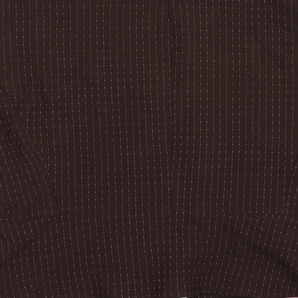 Dorothy Perkins Womens Brown Striped  Jacket Blazer Size 12