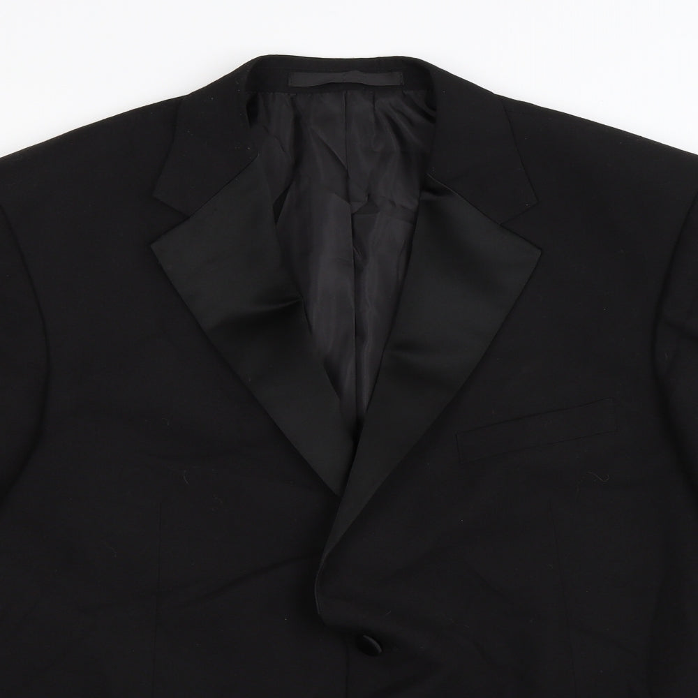 Marks and Spencer Mens Black   Jacket Suit Jacket Size 44  - Dinner