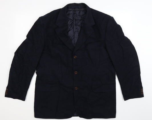 Front view of Next men’s blue jacket blazer, size 42