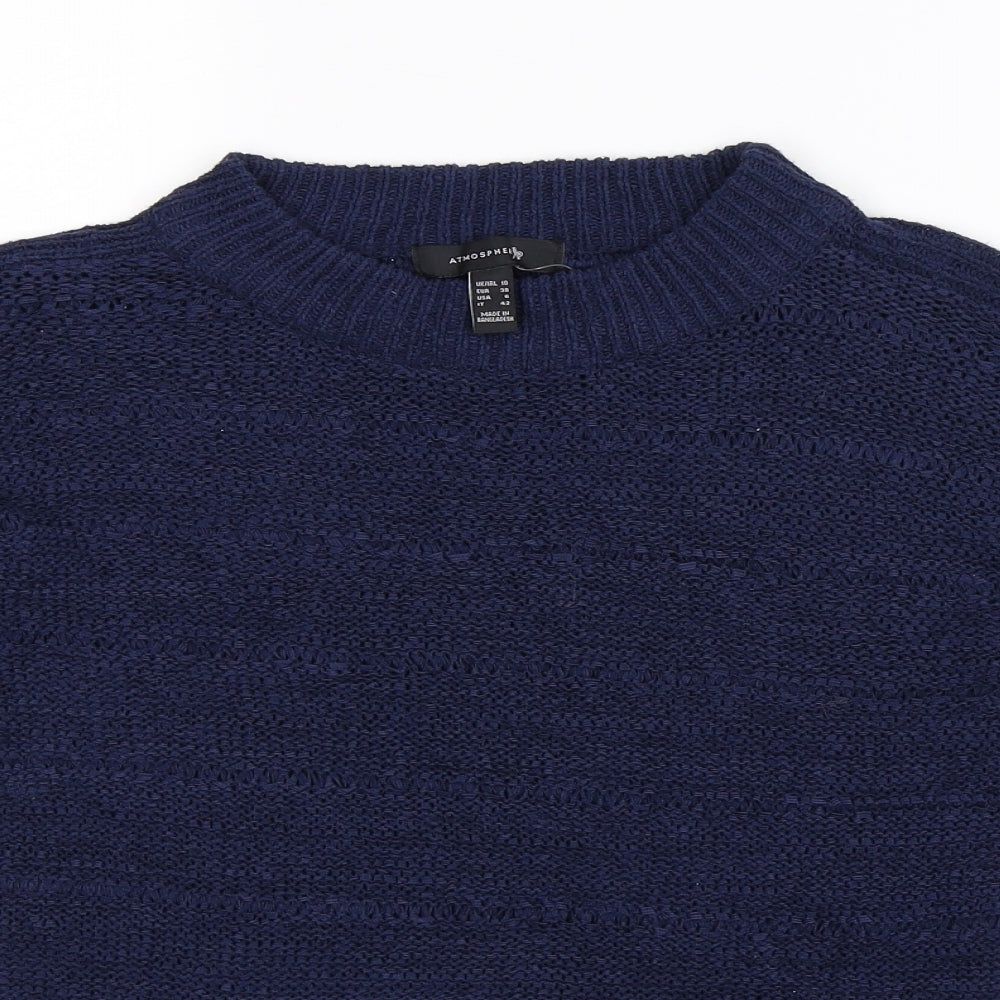 Atmosphere Womens Blue  Knit Pullover Jumper Size 10