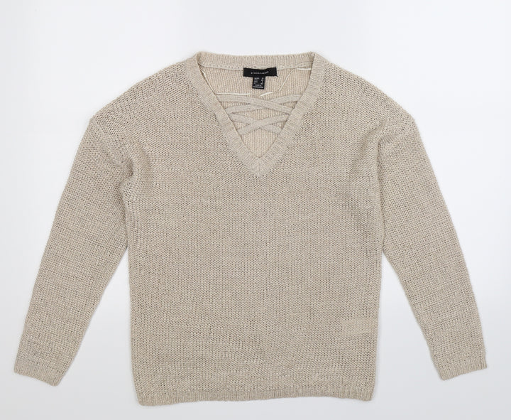 Atmosphere Womens Ivory  Knit Pullover Jumper Size 10