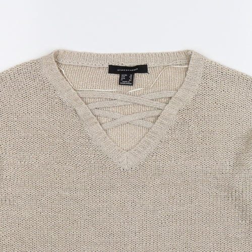 Atmosphere Womens Ivory  Knit Pullover Jumper Size 10