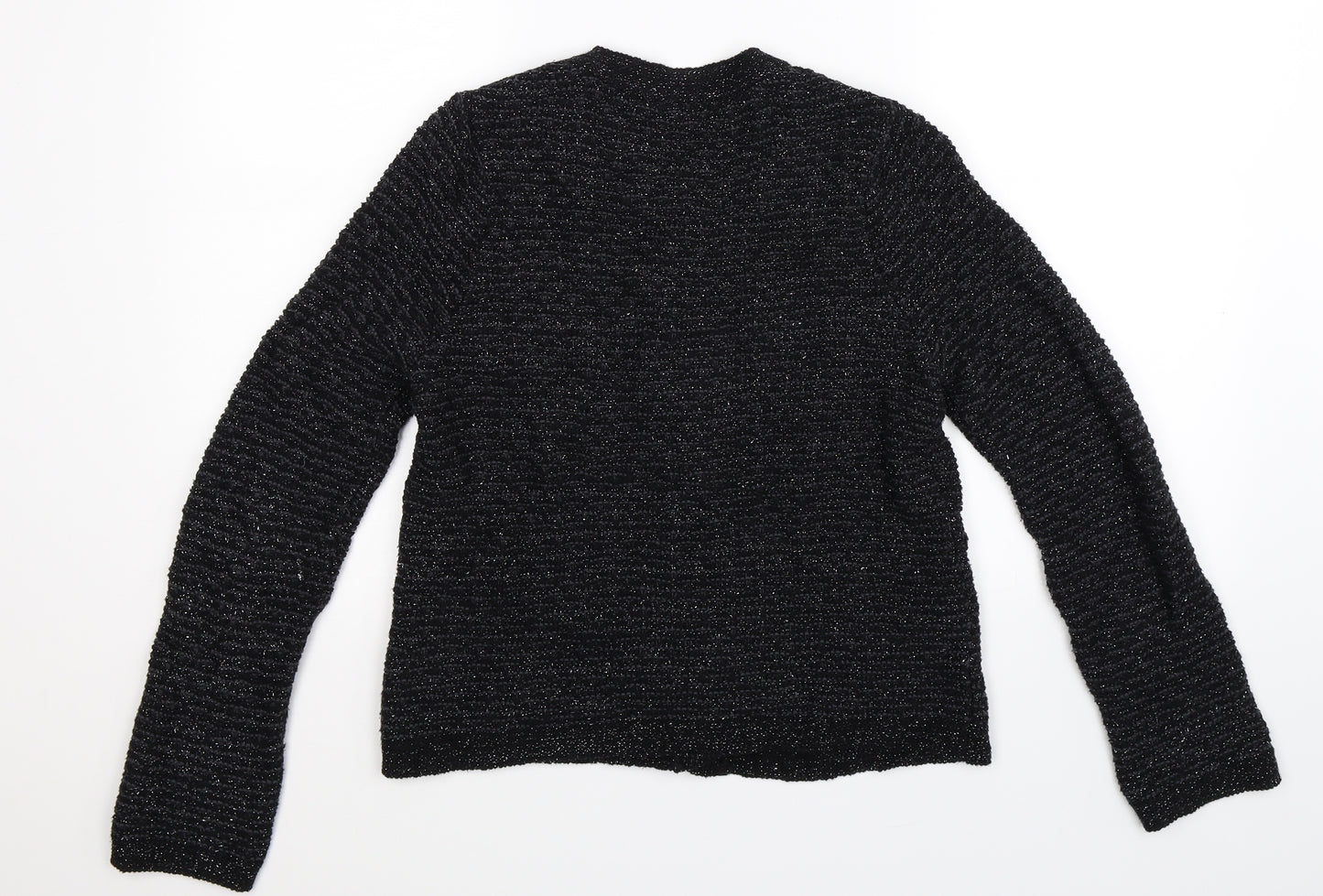 Marks and Spencer Womens Black  Knit Cardigan Jumper Size 12