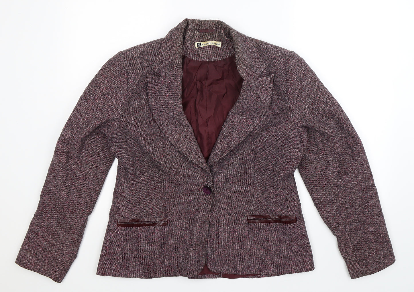Modern Woman Womens Pink   Jacket Suit Jacket Size 14