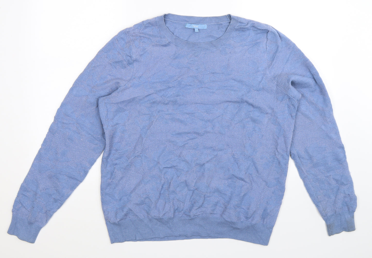 NEXT Womens Blue  Knit Pullover Jumper Size 16