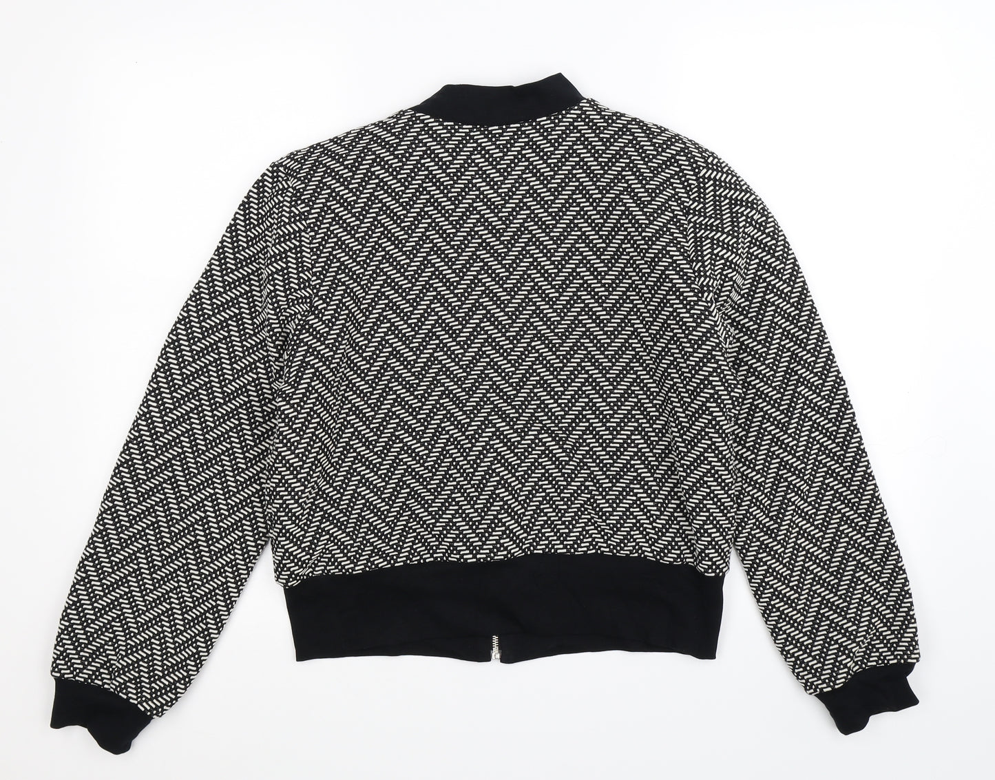 Miss Selfridge Womens Multicoloured Geometric  Bomber Jacket Jacket Size 14
