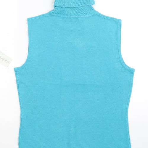 Debbie Morgan Womens Blue  Knit Pullover Jumper Size L