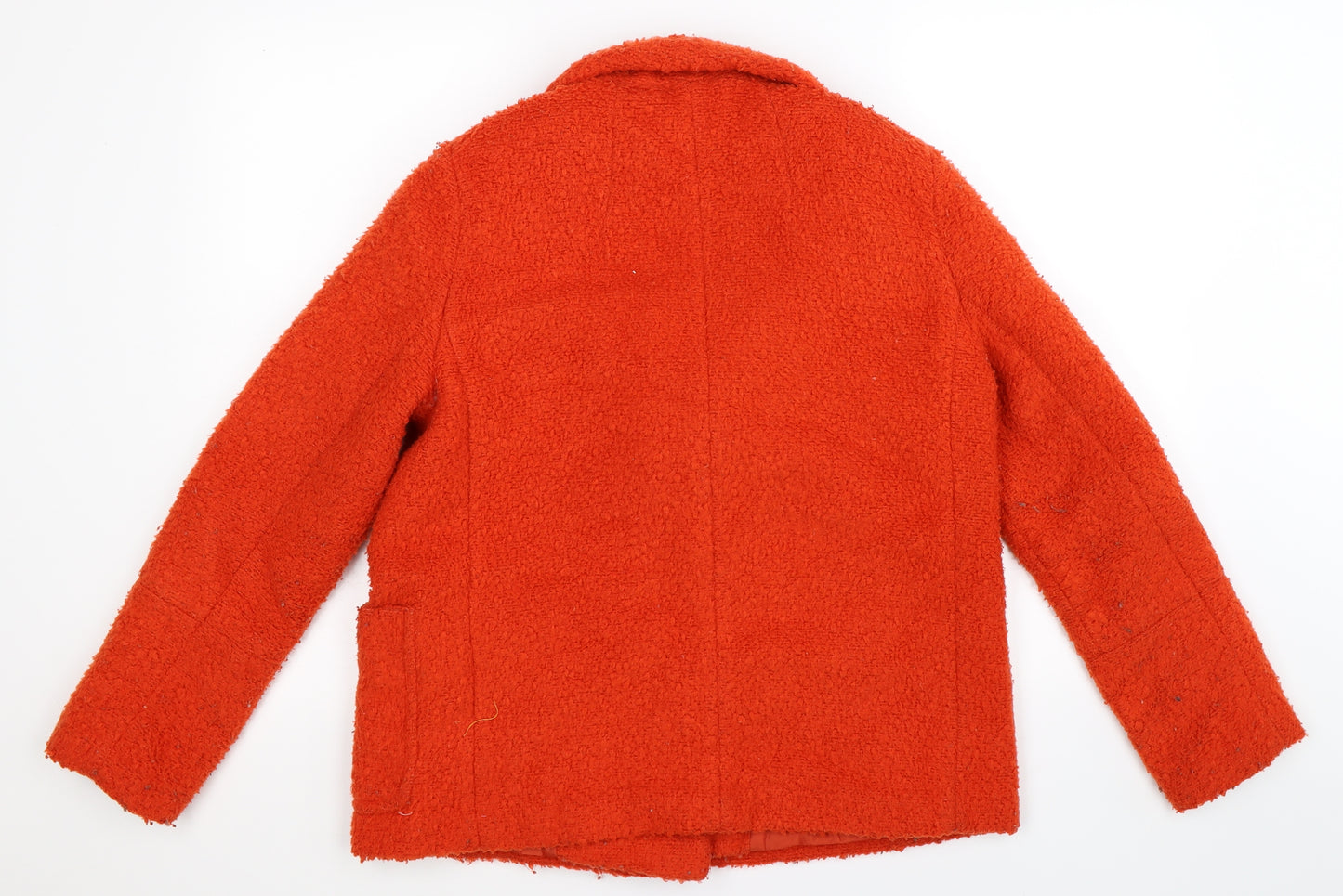 Atmosphere Womens Orange  Fleece Jacket  Size 10