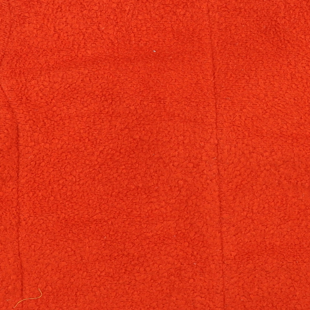 Atmosphere Womens Orange  Fleece Jacket  Size 10