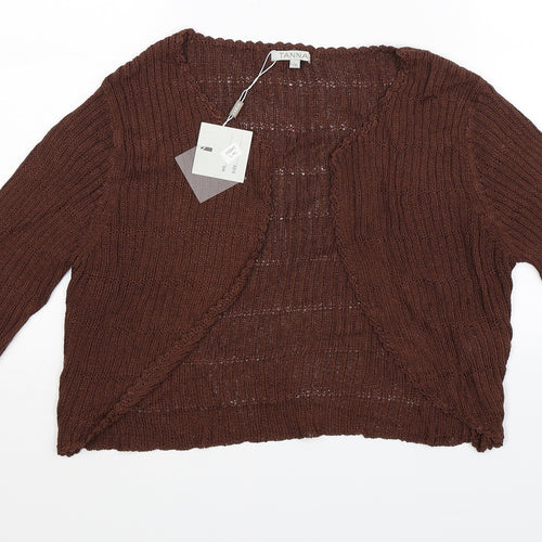 Tanna Womens Grey  Knit Cardigan Jumper Size L