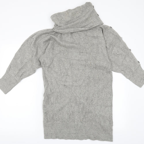 Wallis Womens Grey   Pullover Jumper Size S