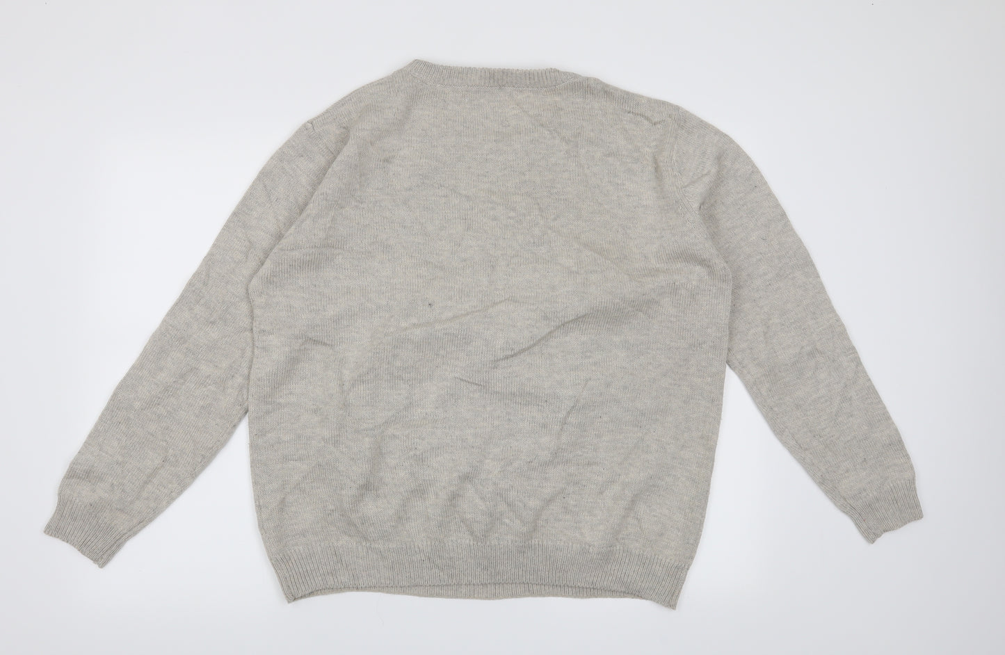 Atmosphere Womens Beige   Pullover Jumper Size L  - Christmas Robin