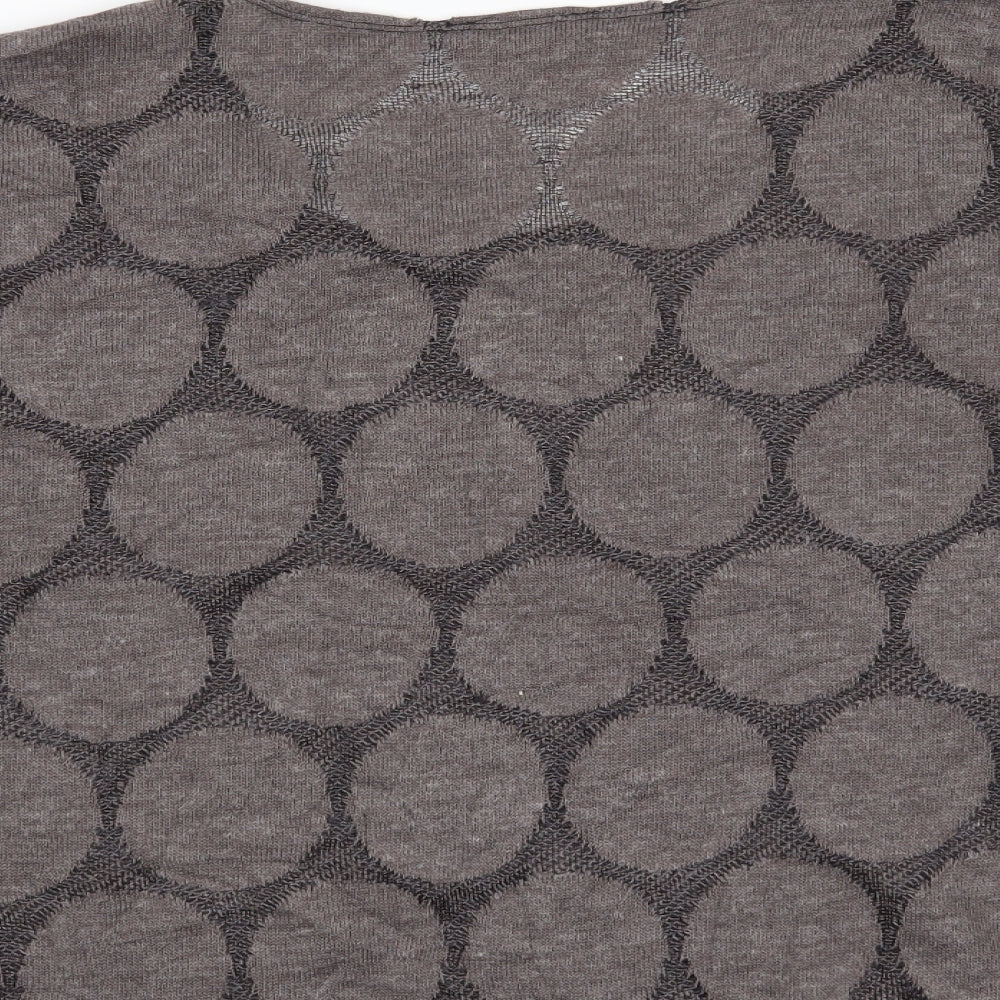 Saloos Womens Brown Geometric  Pullover Jumper Size 22