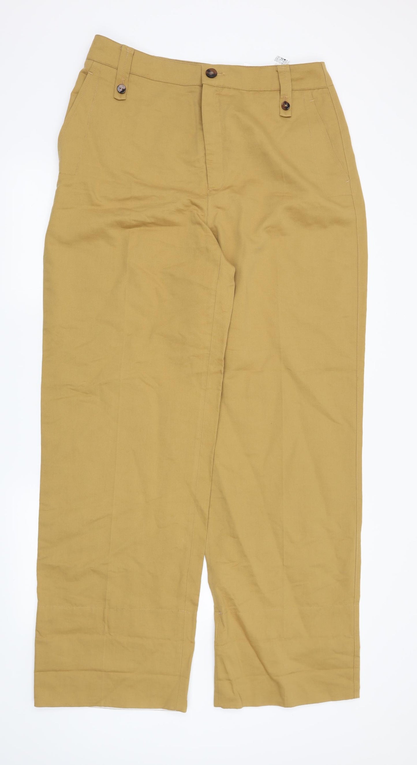 Zara Womens Beige   Chino Trousers Size XL L33 in