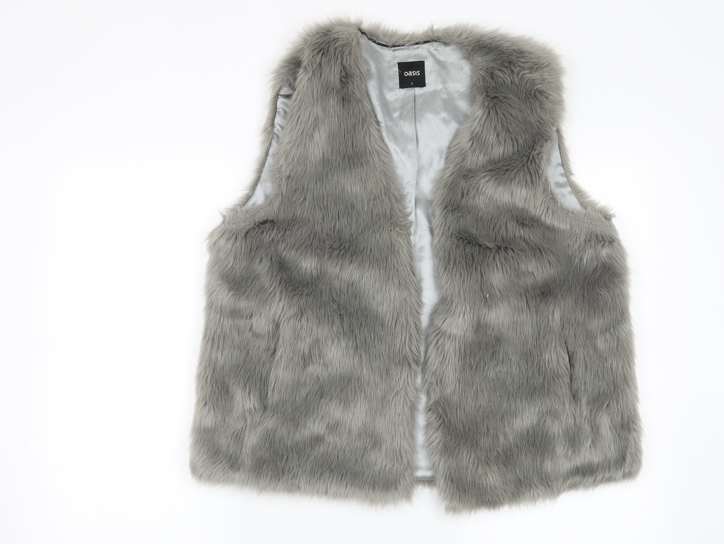 Oasis Womens Grey   Gilet Jacket Size L