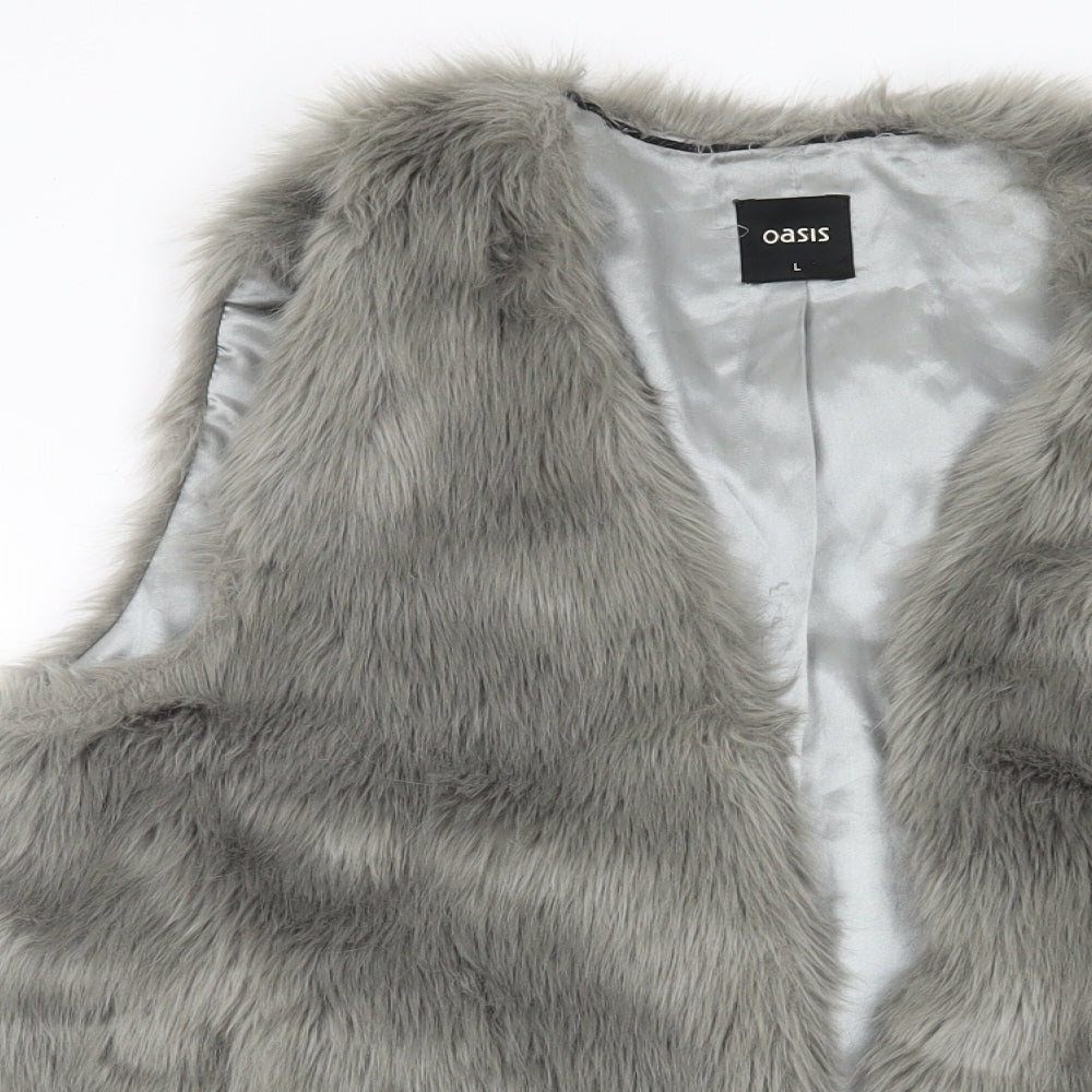Oasis Womens Grey   Gilet Jacket Size L