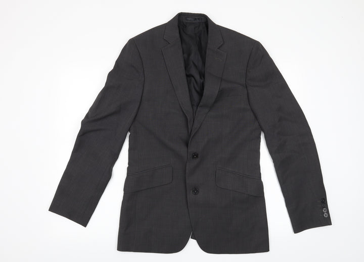 F&F Mens Grey Jacket Suit Jacket Size 36