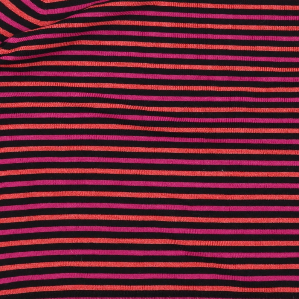 Marks and Spencer Womens Black Striped  Pullover Jumper Size 12