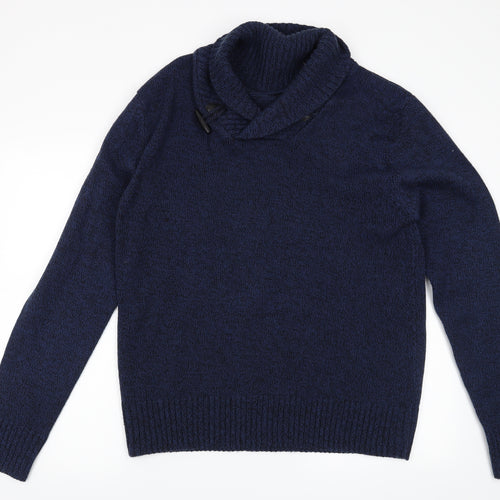 Brave Soul Mens Blue   Pullover Jumper Size 2XL