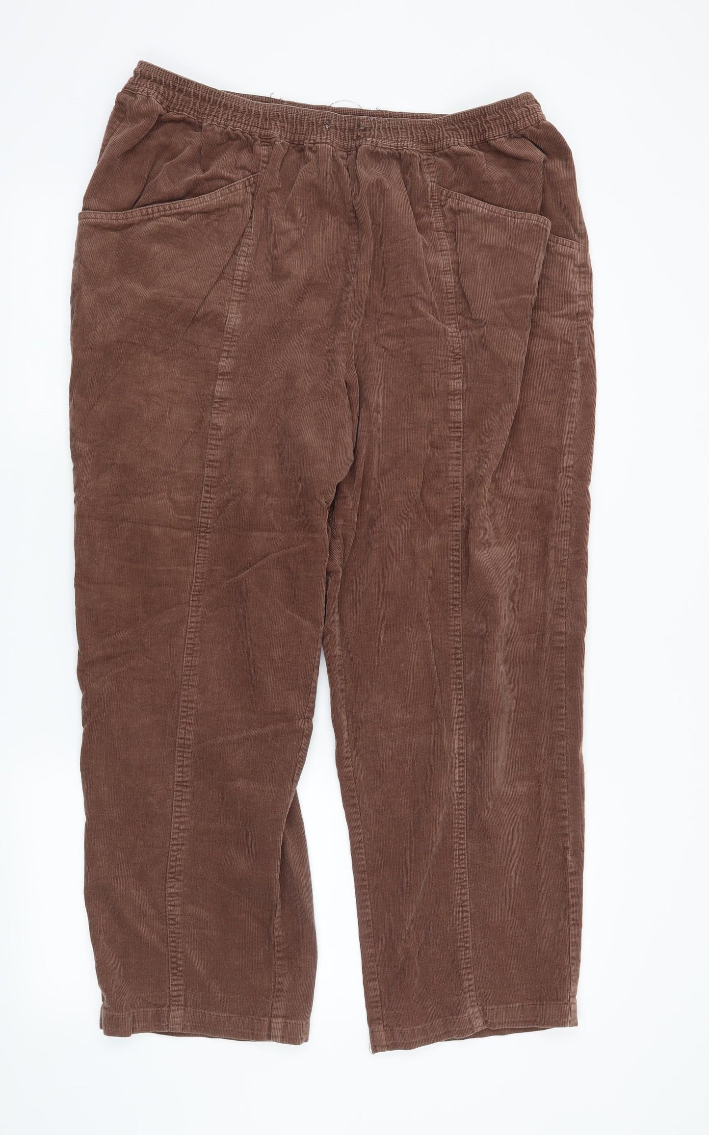 EWM Womens Brown   Trousers  Size 20 L26 in