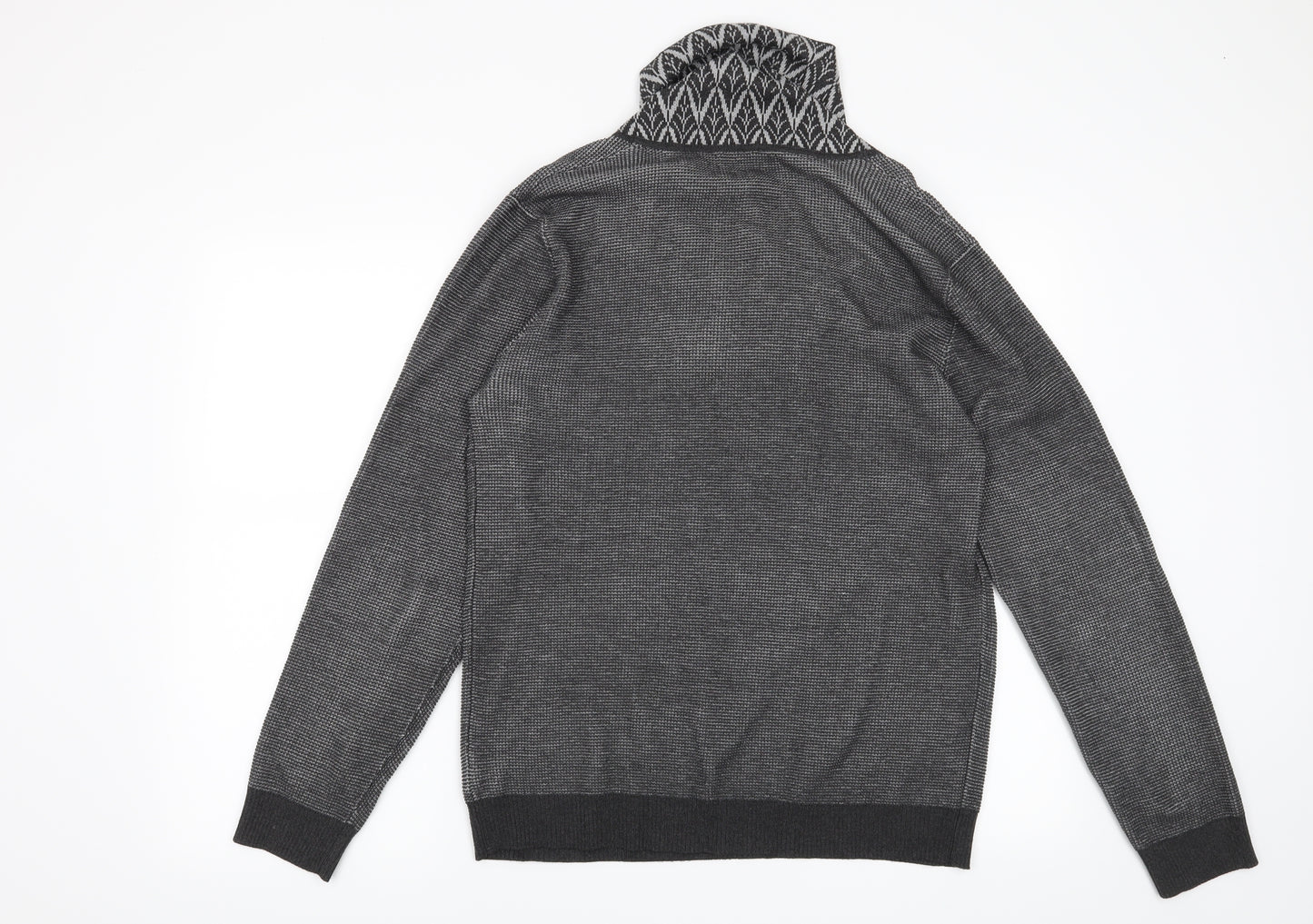 Preworn Womens Grey Geometric  Pullover Jumper Size XL