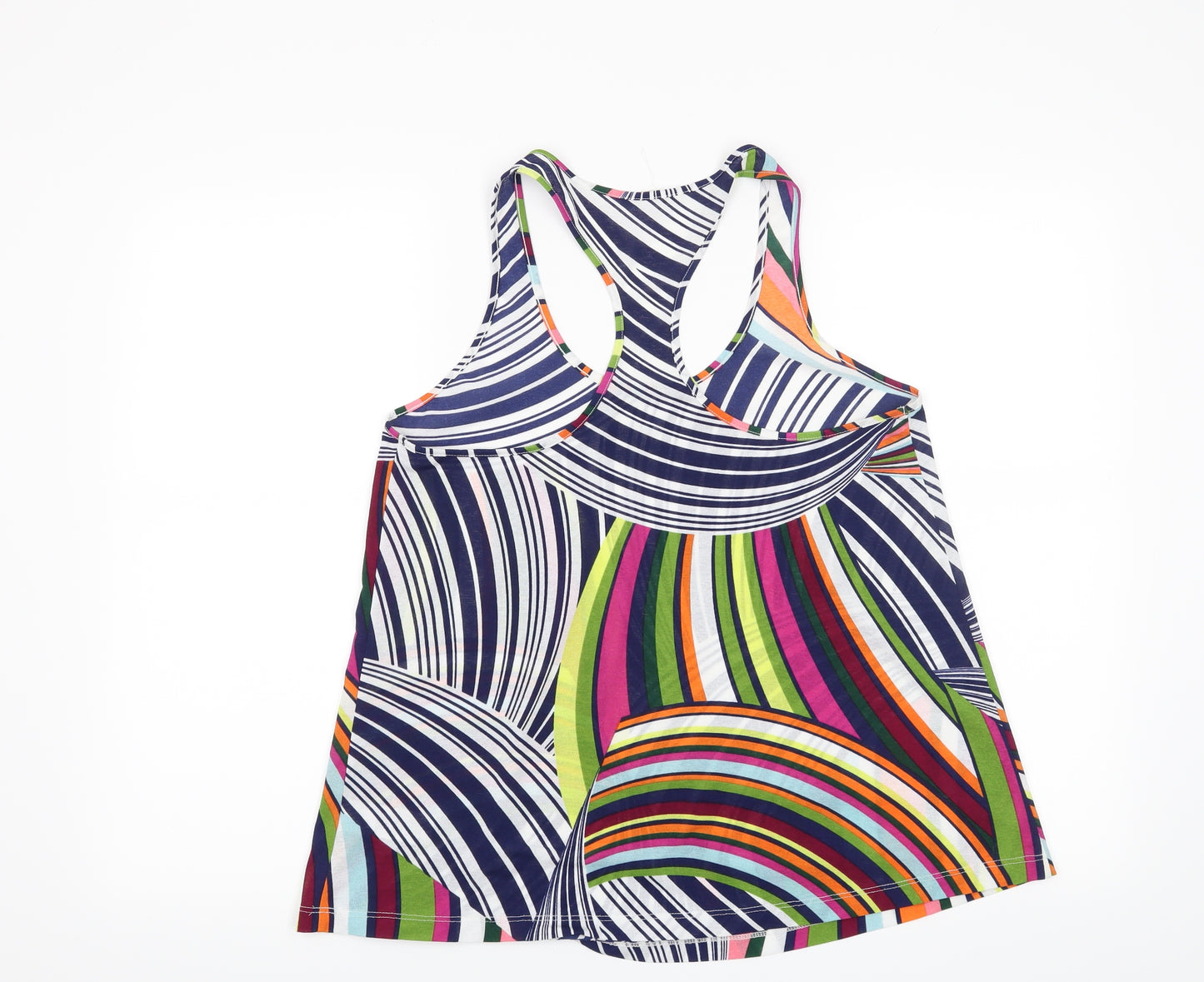 NEXT Womens Blue Geometric  Basic Blouse Size 10