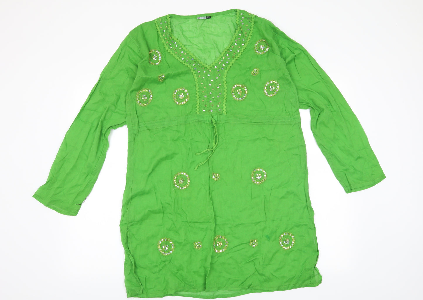 Preworn Womens Green   Basic Blouse Size S