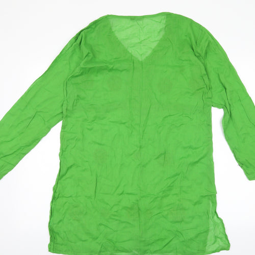 Preworn Womens Green   Basic Blouse Size S