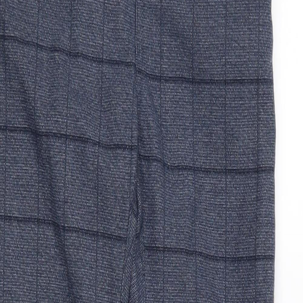 Miniature Boys Blue Check  Chino Trousers Size 10 Years
