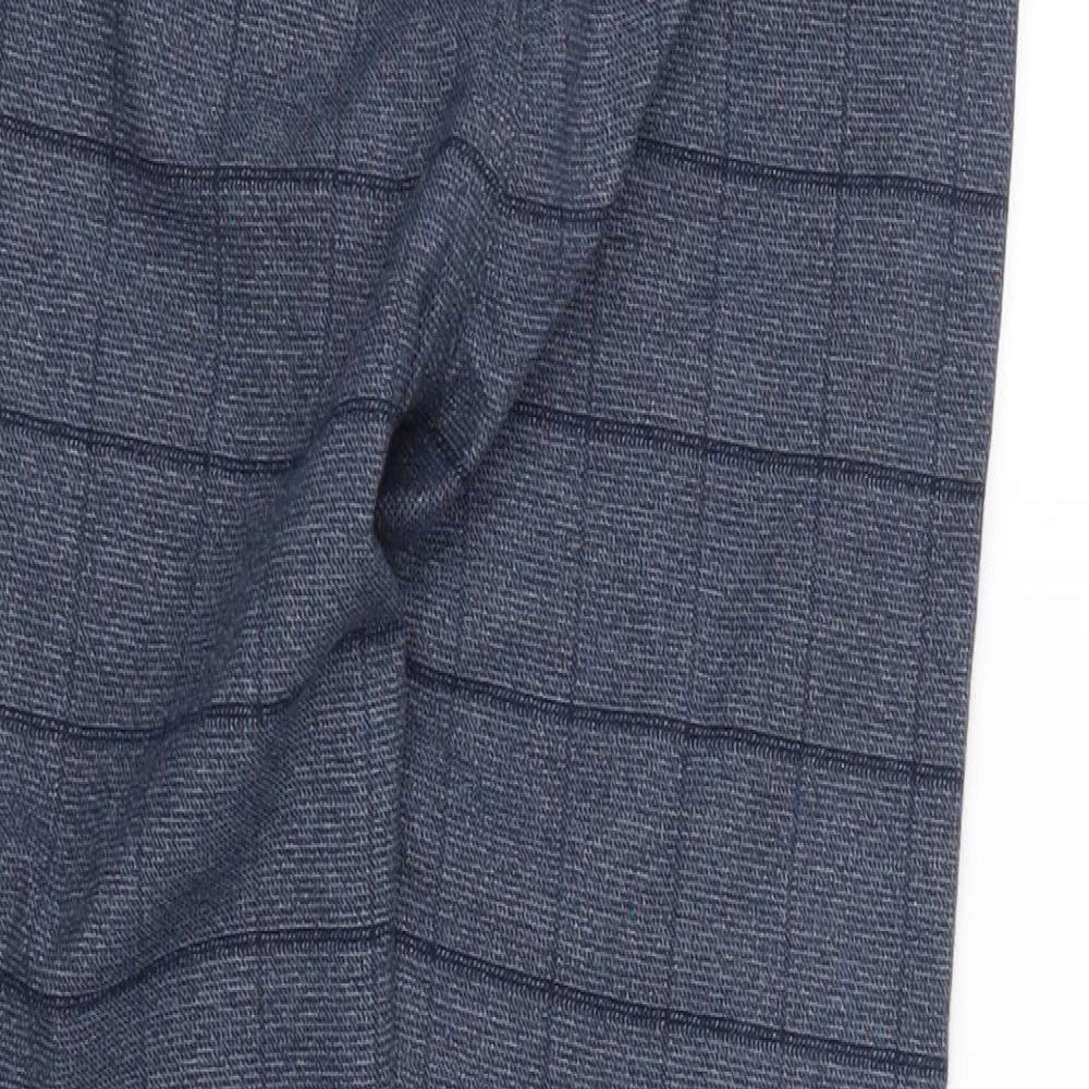 Miniature Boys Blue Check  Chino Trousers Size 10 Years
