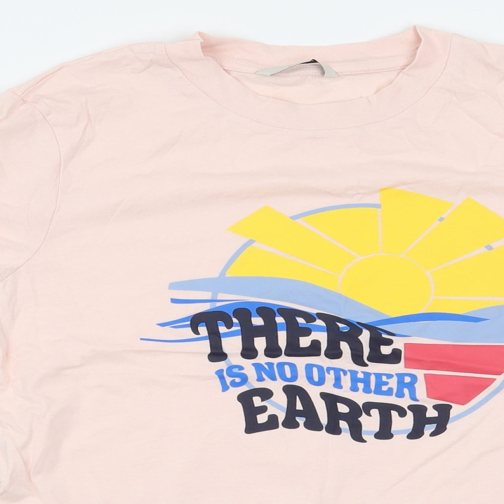 George Womens Pink   Basic T-Shirt Size 8  - There is no other Earth