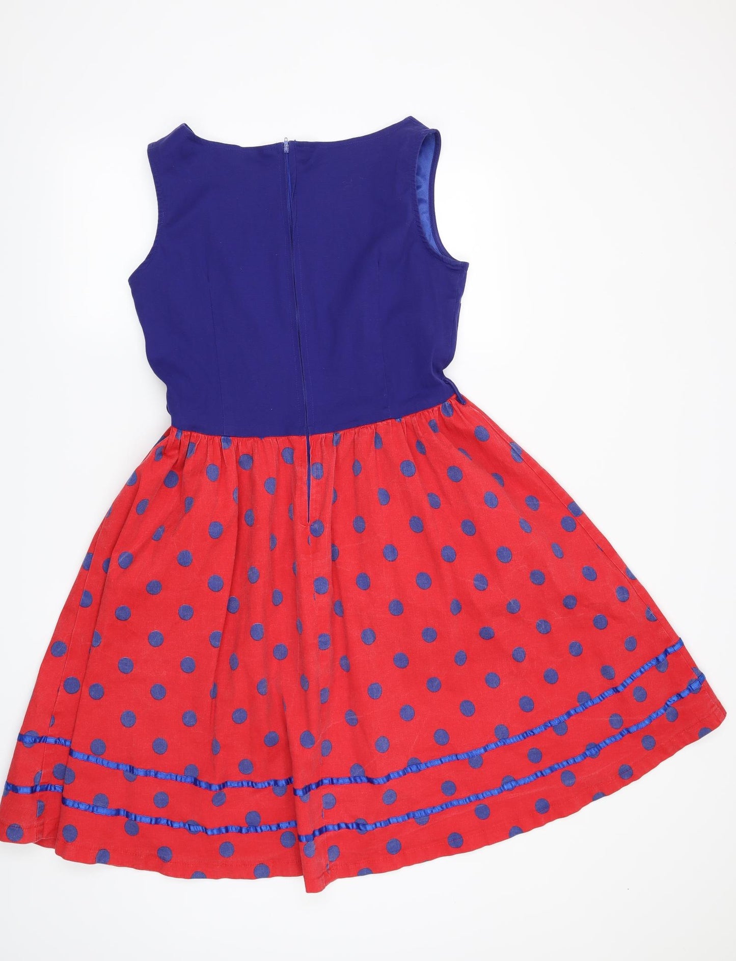 Lindy Bop Womens Red Polka Dot  Fit & Flare  Size 14