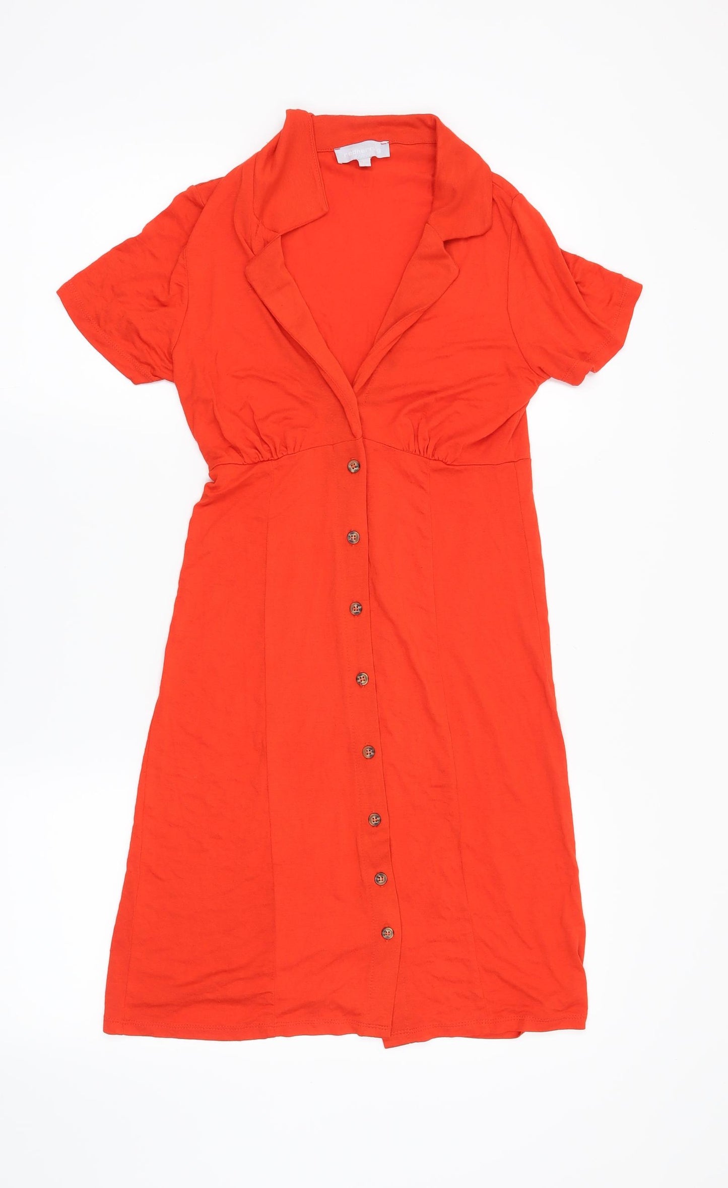 Red Herring Womens Red   Shirt Dress  Size 8