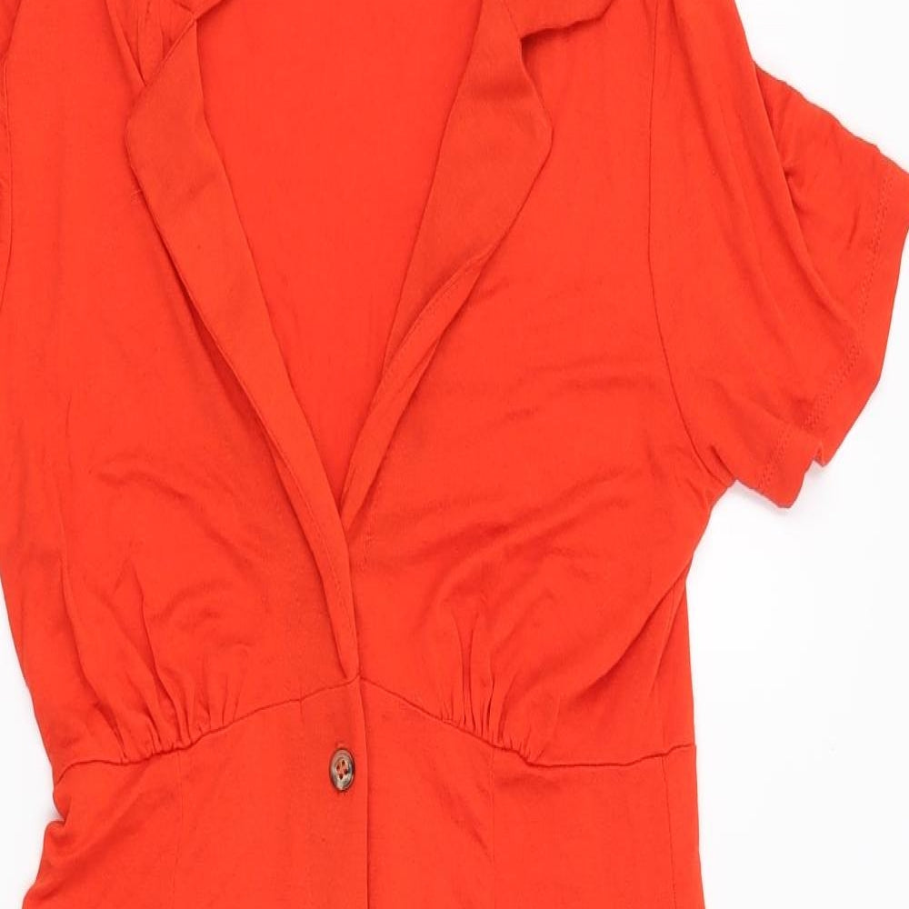 Red Herring Womens Red   Shirt Dress  Size 8