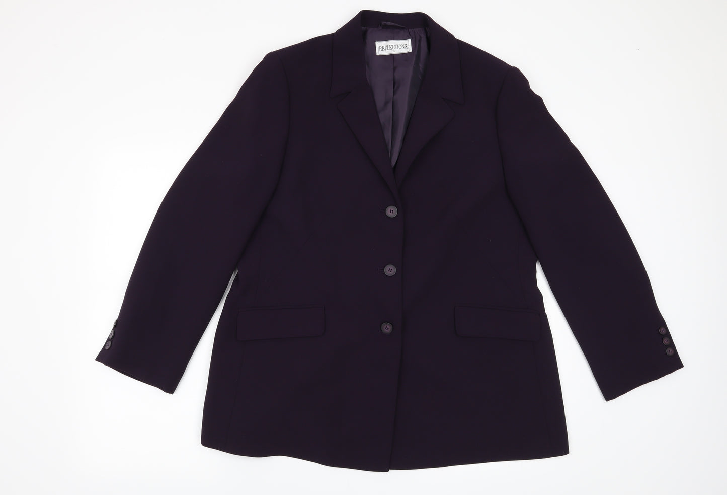 Reflections Womens Purple   Jacket Blazer Size 18
