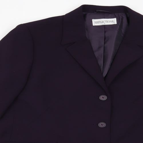 Reflections Womens Purple   Jacket Blazer Size 18