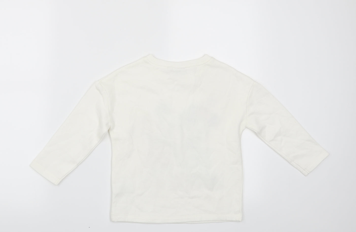 NEXT Girls White   Pullover Sweatshirt Size 4 Years  - Disney Mickey Mouse Minnie Mouse